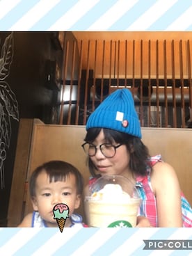 「RCWB（アールシーダブリュービー）のアイテム（トップス）」を使った、こたmamaさん（レディース・153cm）の夏コーディネート