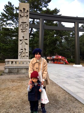 「西松屋（ニシマツヤ）のアイテム（その他アウター）」を使った、こたmamaさん（レディース・153cm）の秋コーディネート