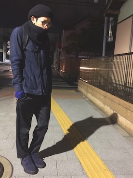 「LAD MUSICIAN（ラッドミュージシャン）のアイテム（デニムジャケット）」を使った、yamagucheさん（メンズ・180cm）の春コーディネート