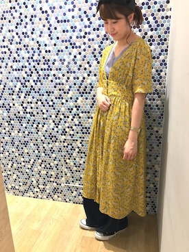 「earth music&ecology（アースミュージックアンドエコロジー）のアイテム（ヘアバンド）」を使った、にける★さん（レディース・164cm）の春コーディネート