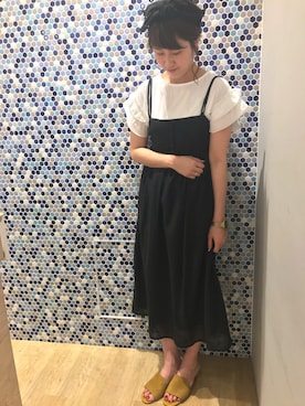 「earth music&ecology（アースミュージックアンドエコロジー）のアイテム（ヘアバンド）」を使った、にける★さん（レディース・164cm）の夏コーディネート