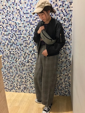 「Lee（リー）のアイテム（帽子）」を使った、にける★さん（レディース・164cm）の秋コーディネート