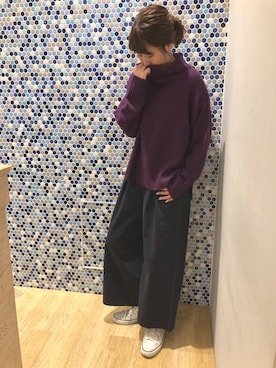 「アイラブCONVERSE」｜にける★さん（レディース・164cm）の秋コーディネート