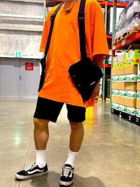 「ADER error（アーダーエラー）のアイテム（レッグウェア）」を使った、ユウキさん（メンズ・165cm）の春コーディネート