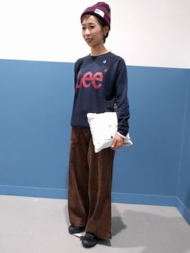 Right-on 店舗スタッフさん(レディース・157cm)の秋コーディネート