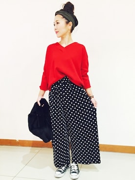 Right-on 店舗スタッフさん（レディース・153cm）の秋コーディネート