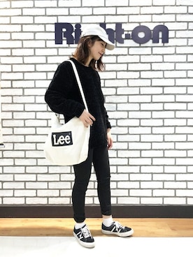 Right On ライトオン レディース のその他パンツ ブラック 黒色系 ストレッチ コーディネート Zozotown