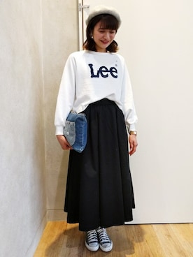 Right-on 店舗スタッフさん(レディース・165cm)の冬コーディネート