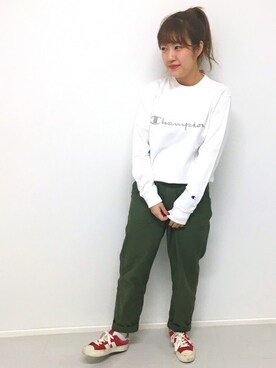Right-on 店舗スタッフさん（レディース・162cm）の冬コーディネート