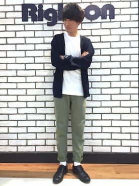 Right-on 店舗スタッフさん（メンズ・173cm）の春コーディネート