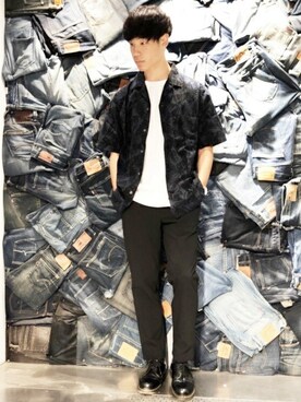 Right-on 店舗スタッフさん（レディース・175cm）の春コーディネート