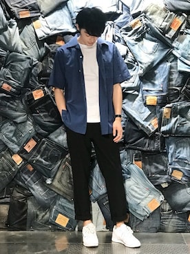 「reyn spooner（レインスプーナー）のアイテム」を使った、Right-on 店舗スタッフさん（メンズ・174cm）の春コーディネート