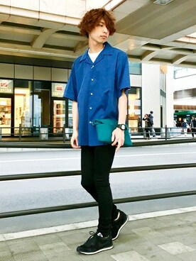 「Right-on（ライトオン）のアイテム（バッグ）」を使った、Right-on 店舗スタッフさん（メンズ・175cm）の春コーディネート