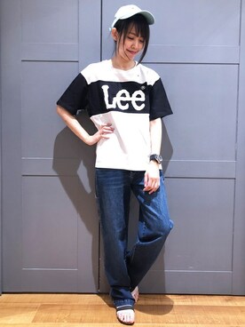 Right-on 店舗スタッフさん（レディース・164cm）の春コーディネート