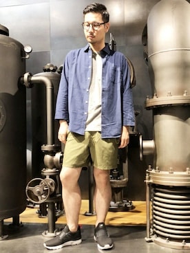 Right-on 店舗スタッフさん（メンズ・180cm）の夏コーディネート