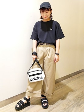 Right-on 店舗スタッフさん（レディース・160cm）の夏コーディネート