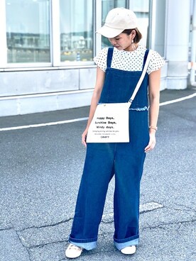 Right-on 店舗スタッフさん(レディース・157cm)の夏コーディネート