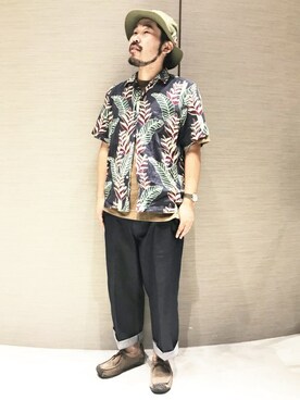 Right-on 店舗スタッフさん（メンズ・175cm）の夏コーディネート