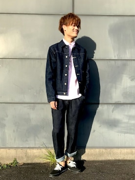 Right-on 店舗スタッフさん（メンズ・183cm）の夏コーディネート