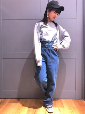 Right-on 店舗スタッフさん(レディース・155cm)の夏コーディネート