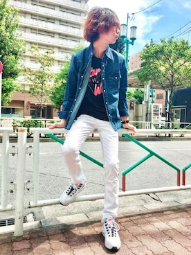 「STAR WARS（スターウォーズ）のアイテム」を使った、Right-on 店舗スタッフさん（レディース・174cm）の秋コーディネート