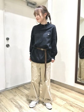 Right-on 店舗スタッフさん(レディース・154cm)の秋コーディネート