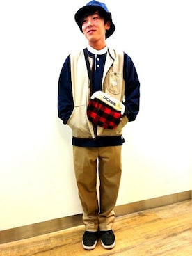 Right-on 店舗スタッフさん（レディース・165cm）の秋コーディネート