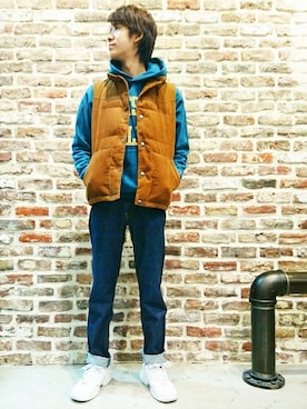 Right-on 店舗スタッフさん(メンズ・178cm)の秋コーディネート