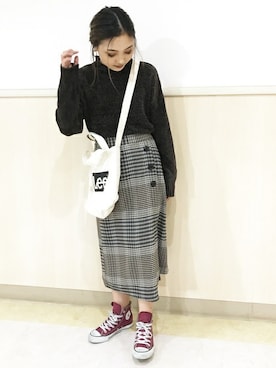 Right-on 店舗スタッフさん(レディース・163cm)の秋コーディネート