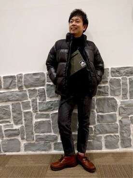 「SIERRA DESIGNS（シェラデザイン）のアイテム」を使った、Right-on 店舗スタッフさん（メンズ・167cm）の冬コーディネート