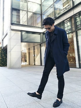 「Levi's」｜Right-on 店舗スタッフさん（メンズ・182cm）の冬コーディネート
