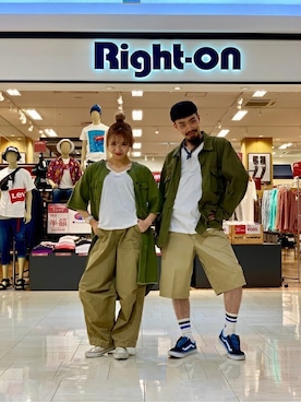 Right-on 店舗スタッフさん（メンズ・172cm）の春コーディネート