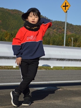 「Right-on（ライトオン）のアイテム（パンツ）」を使った、Right-on 店舗スタッフさん（キッズ・114cm）の春コーディネート