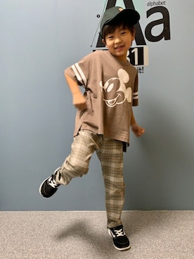 「Right-on（ライトオン）のアイテム」を使った、Right-on 店舗スタッフさん（キッズ・120cm）の春コーディネート