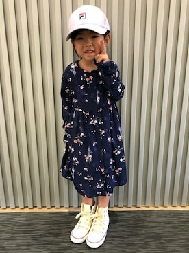 「アイテム（ワンピース/ドレス）」を使った、Right-on 店舗スタッフさん（キッズ・102cm）の春コーディネート