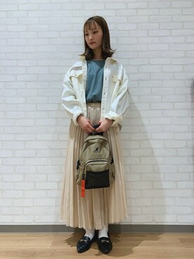 Right-on 店舗スタッフさん（レディース・158cm）の春コーディネート