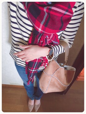 「SCROLLのアイテム」を使った、syr!さん（レディース・168cm）の秋コーディネート