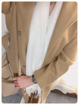 「SCROLLのアイテム」を使った、syr!さん（レディース・168cm）の冬コーディネート