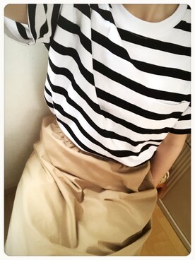 「SCROLLのアイテム」を使った、syr!さん（レディース・168cm）の夏コーディネート