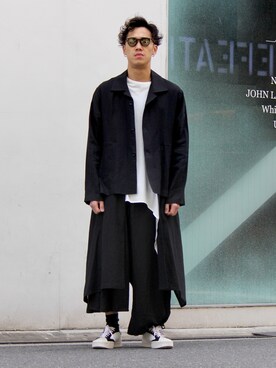 「Ground Y（グラウンドワイ）のアイテム（ジャケット/アウター）」を使った、Hirotaka Tanakaさん（メンズ・175cm）の春コーディネート