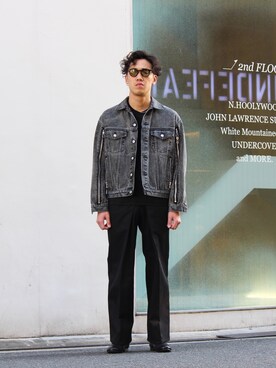 「JOHN LAWRENCE SULLIVAN（ジョンローレンスサリバン）のアイテム（ジャケット/アウター）」を使った、Hirotaka Tanakaさん（メンズ・175cm）の春コーディネート