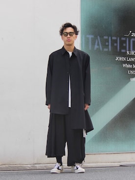 「Ground Y（グラウンドワイ）のアイテム」を使った、Hirotaka Tanakaさん（メンズ・175cm）の春コーディネート