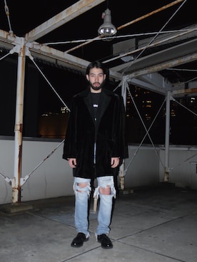 「ADIEU（アデュー）のアイテム」を使った、CANNABIS RYOTAさん（メンズ・178cm）の秋コーディネート