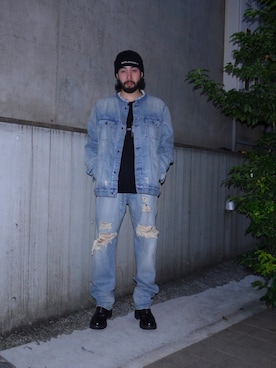 「SUB-AGE.（サベージ）のアイテム」を使った、CANNABIS RYOTAさん（メンズ・178cm）の秋コーディネート