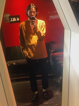 「Azuma.（アズマ）のアイテム（Tシャツ/カットソー）」を使った、CANNABIS RYOTAさん（メンズ・178cm）の秋コーディネート