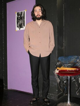 「ALLEGE（アレッジ）のアイテム」を使った、CANNABIS RYOTAさん（メンズ・178cm）の春コーディネート
