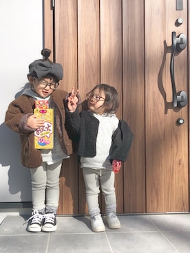 yuunaさん（キッズ・90cm）の冬コーディネート