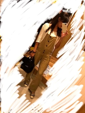 「らくちん」｜「アイテム（アナログ腕時計）」を使った、Rieeeenさん（レディース・161cm）の秋コーディネート