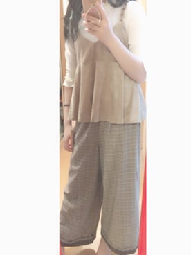 「axes femme（アクシーズファム）のアイテム（その他トップス）」を使った、さやめろ♡さん（レディース・155cm）の秋コーディネート