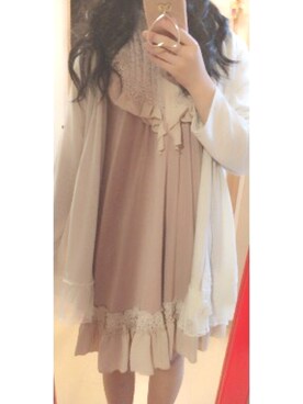 「axes femme（アクシーズファム）のアイテム（その他アウター）」を使った、さやめろ♡さん（レディース・155cm）の秋コーディネート